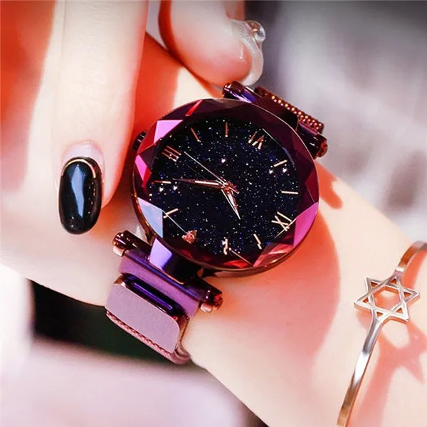 Womens Fashion  Watches Magnet Buckle