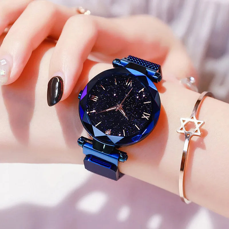 Womens Fashion  Watches Magnet Buckle