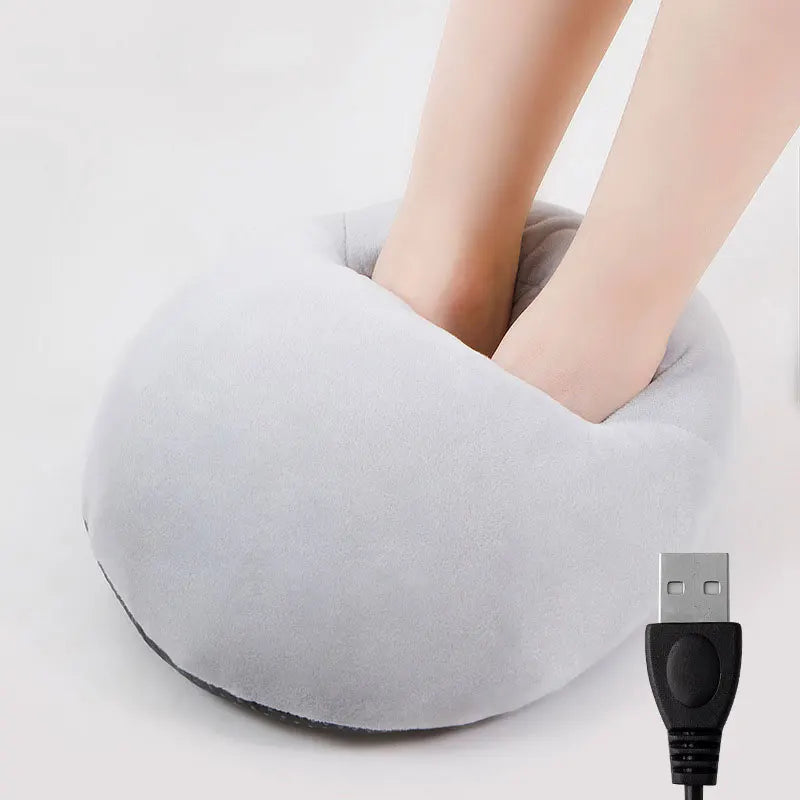 Electric Foot Warmer – Plush Heating Pad with Thermostat for Cozy Winter Comfort!