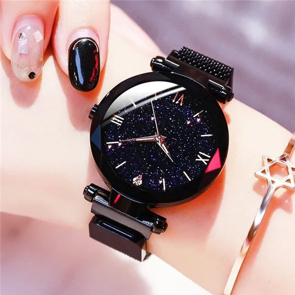 Womens Fashion  Watches Magnet Buckle