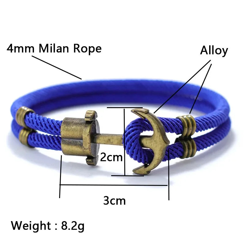 Noter Mens Rope Bracelet Viking Nautical Thread Braslet Accessories Hombre Gifts For Him Fabric Wrap Braclet Pulseras De Hilo