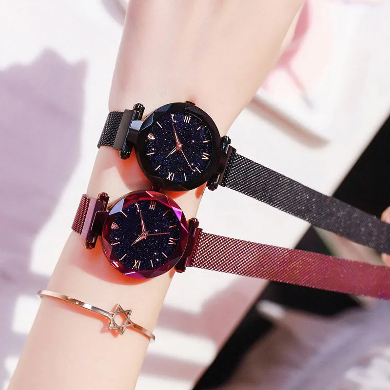 Womens Fashion  Watches Magnet Buckle