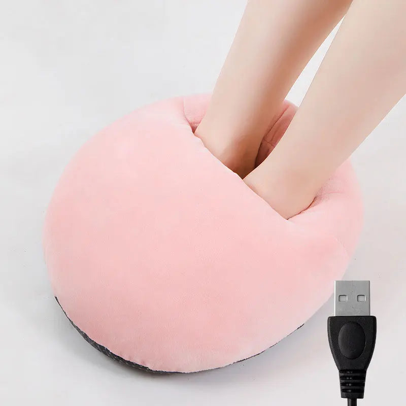 Electric Foot Warmer – Plush Heating Pad with Thermostat for Cozy Winter Comfort!