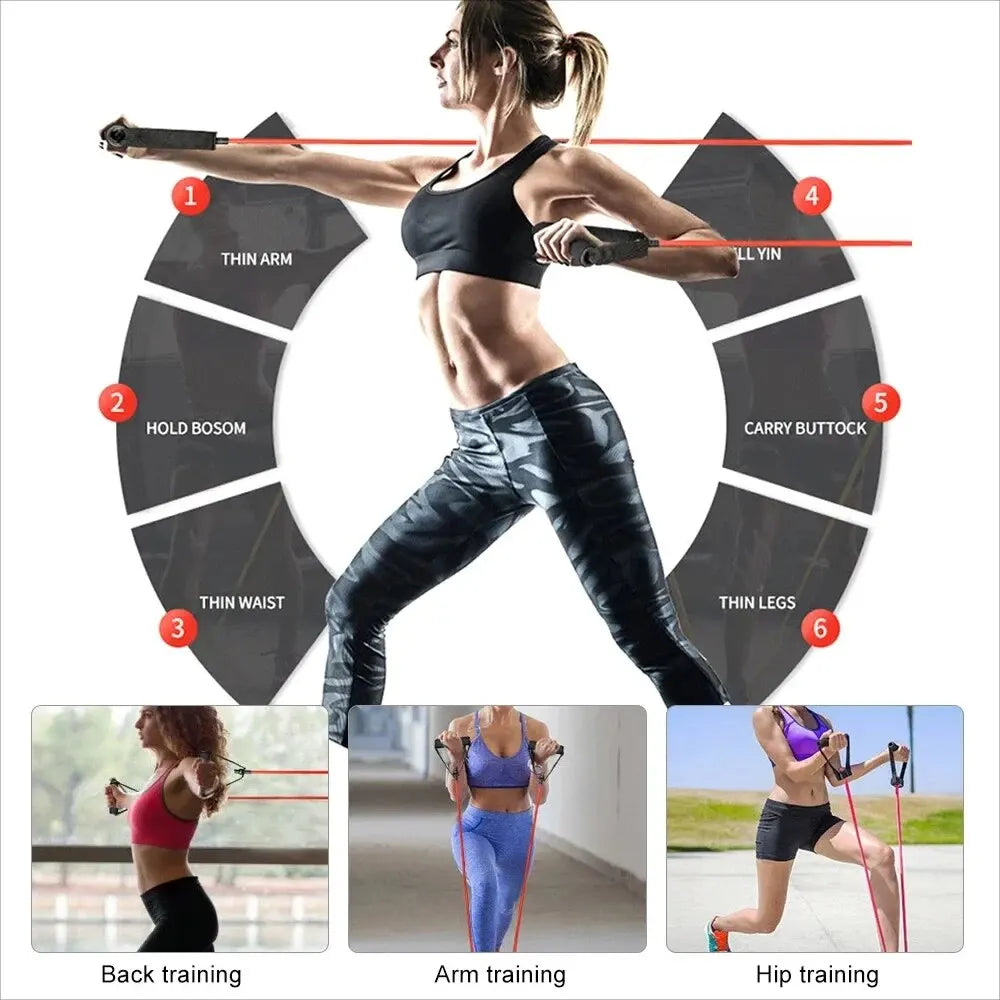 11pcs/Set Pull Rope, Resistance Bands