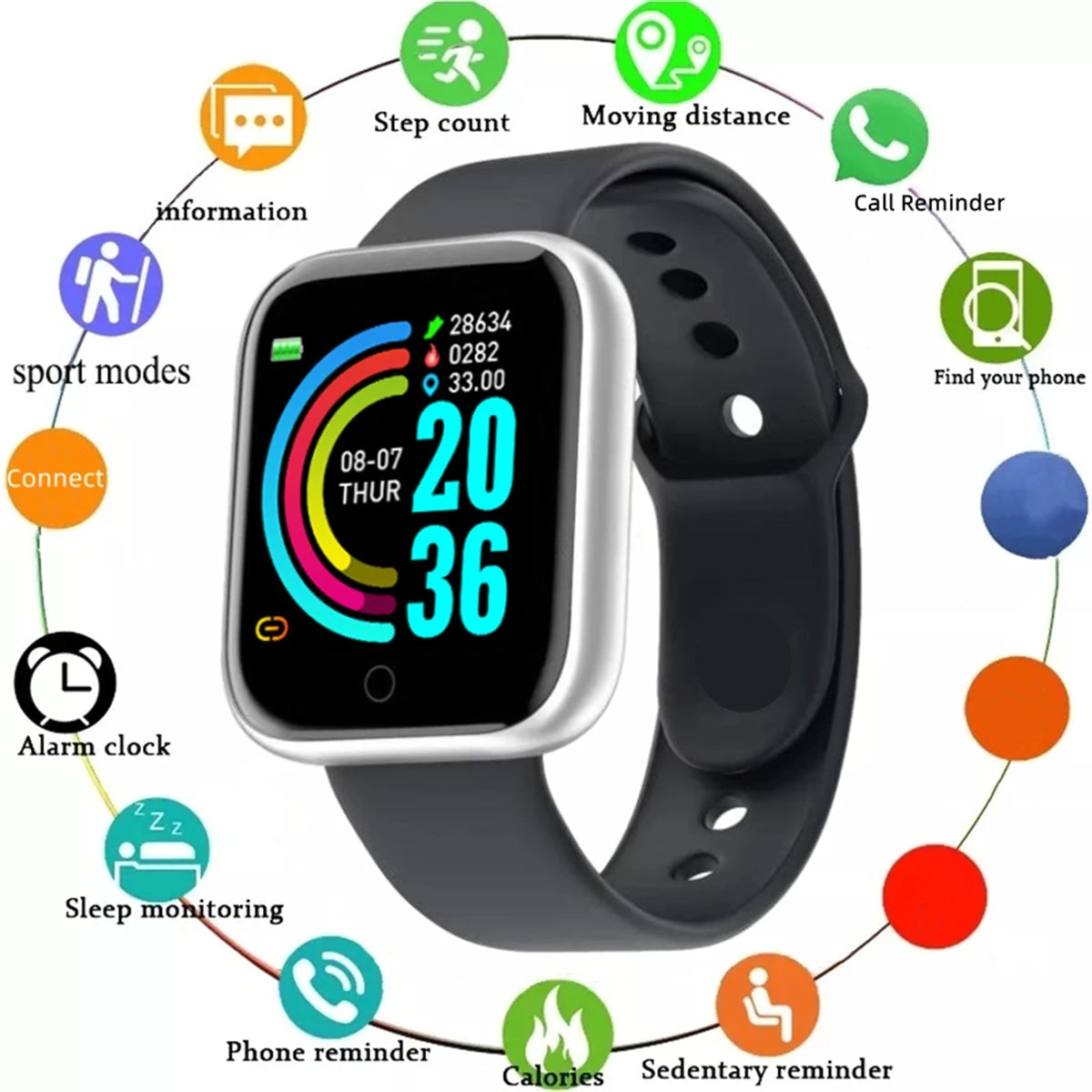 Smart Watch 116Plus D13 Y68 Sport Wristband